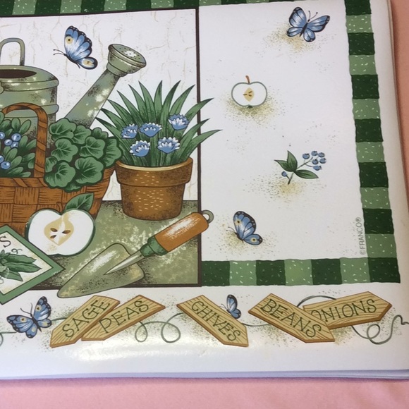 FINAL SALE PRICE 6 Pc Garden Themed Placemat Set - Picture 2 of 5